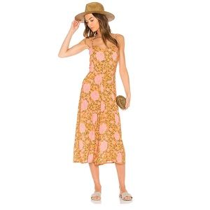 NOVELLA ROYALE Zephyr Jumpsuit in Copper Flamenco